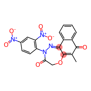 6-Methyl-2,4-dihydro-2-(2,4-dinitrophenyl)naphth[2,1-b][1,4,5]oxadiazepine-3,7-dione
