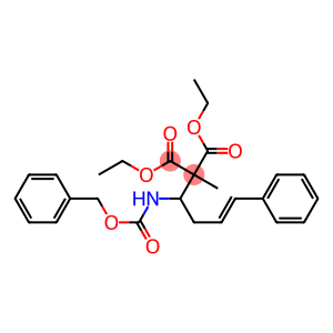 2-Methyl-2-[(E)-4-phenyl-1-[(benzyloxycarbonyl)amino]-3-butenyl]malonic acid diethyl ester