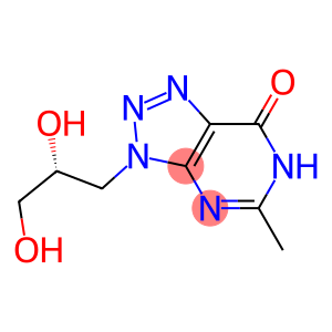 5-Methyl-3,6-dihydro-3-[(R)-2,3-dihydroxypropyl]-7H-1,2,3-triazolo[4,5-d]pyrimidin-7-one