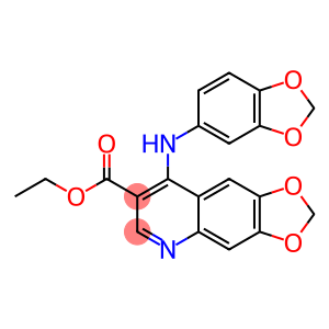 4-[[3,4-(Methylenedioxy)phenyl]amino]-6,7-(methylenedioxy)quinoline-3-carboxylic acid ethyl ester