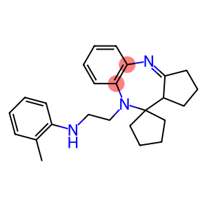 9-[2-(2-Methylanilino)ethyl]-1,2,3,9,10,10a-hexahydrospiro[benzo[b]cyclopenta[e][1,4]diazepine-10,1'-cyclopentane]