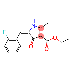2-Methyl-4-oxo-5-(2-fluorobenzylidene)-2-pyrroline-3-carboxylic acid ethyl ester