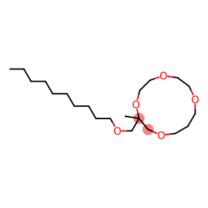 3-Methyl-3-[decyloxymethyl]-1,4,7,10-tetraoxacyclotridecane