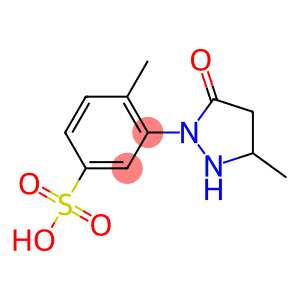 4-Methyl-3-(3-methyl-5-oxopyrazolidin-1-yl)benzenesulfonic acid