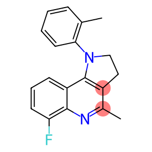 1-(2-Methylphenyl)-4-methyl-6-fluoro-2,3-dihydro-1H-pyrrolo[3,2-c]quinoline