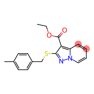 2-[[(4-Methylphenyl)methyl]thio]pyrazolo[1,5-a]pyridine-3-carboxylic acid ethyl ester