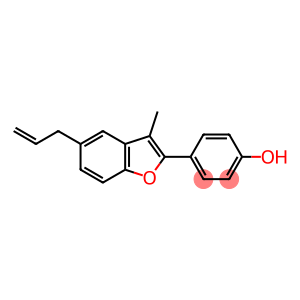 4-[3-Methyl-5-(2-propenyl)benzofuran-2-yl]phenol