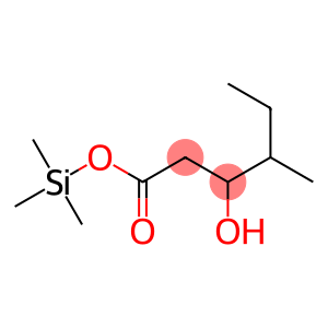 4-Methyl-3-hydroxyhexanoic acid (trimethylsilyl) ester