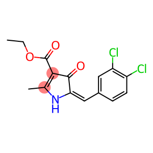 2-Methyl-4-oxo-5-(3,4-dichlorobenzylidene)-2-pyrroline-3-carboxylic acid ethyl ester