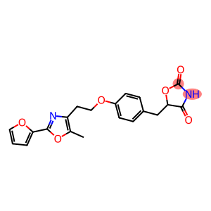 5-[4-[2-[5-Methyl-2-(2-furanyl)-4-oxazolyl]ethoxy]benzyl]oxazolidine-2,4-dione