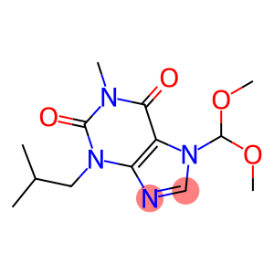 1-Methyl-3-isobutyl-7-(dimethoxymethyl)xanthine