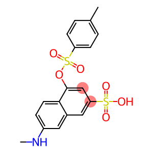 7-Methylamino-4-(4-methylphenylsulfonyloxy)naphthalene-2-sulfonic acid