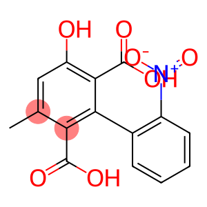 3-Methyl-5-hydroxy-2'-nitro-1,1'-biphenyl-2,6-dicarboxylic acid