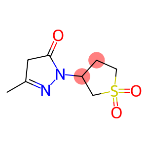 3-(3-Methyl-5-oxo-2-pyrazolin-1-yl)tetrahydrothiophene 1,1-dioxide