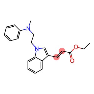 3-[1-[2-(Methylphenylamino)ethyl]-1H-indol-3-yl]propenoic acid ethyl ester