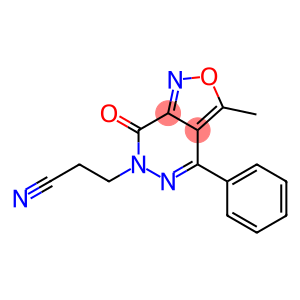 3-Methyl-4-phenyl-6-(2-cyanoethyl)isoxazolo[3,4-d]pyridazin-7(6H)-one