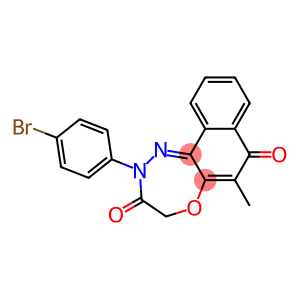 6-Methyl-2,4-dihydro-2-(4-bromophenyl)naphth[2,1-b][1,4,5]oxadiazepine-3,7-dione