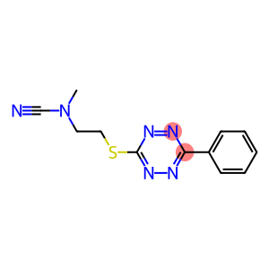 6-[[2-(Methylcyanoamino)ethyl]thio]-3-phenyl-1,2,4,5-tetrazine