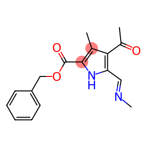 5-Methyliminomethyl-4-acetyl-3-methyl-1H-pyrrole-2-carboxylic acid benzyl ester