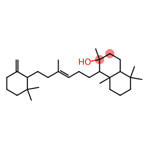 1-[4-Methyl-6-(2,2-dimethyl-6-methylenecyclohexyl)-3-hexenyl]-decahydro-2,5,5,8a-tetramethyl-2-naphthol