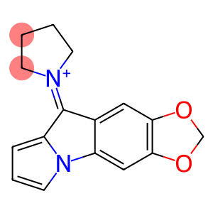 1-[6,7-(Methylenebisoxy)-9H-pyrrolo[1,2-a]indol-9-ylidene]pyrrolidinium