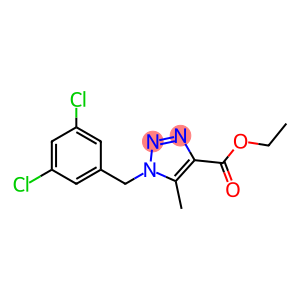 5-Methyl-1-(3,5-dichlorobenzyl)-1H-1,2,3-triazole-4-carboxylic acid ethyl ester