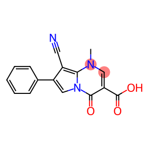 1-Methyl-4-oxo-7-phenyl-8-cyano-1,4-dihydropyrrolo[1,2-a]pyrimidine-3-carboxylic acid