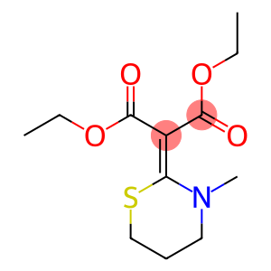 2-[(3-Methyl-3,4,5,6-tetrahydro-2H-1,3-thiazin)-2-ylidene]malonic acid diethyl ester