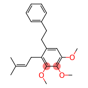 4-(3-Methyl-2-butenyl)-5-(2-phenylethyl)-1,2,3-trimethoxybenzene