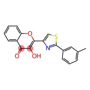 2-[2-(3-Methylphenyl)thiazol-4-yl]-3-hydroxychromone