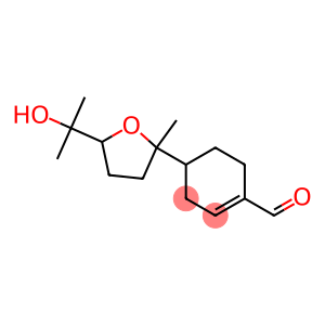 4-[[2-Methyl-5-(1-hydroxy-1-methylethyl)tetrahydrofuran]-2-yl]-1-cyclohexene-1-carbaldehyde