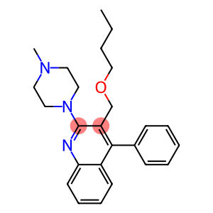 2-(4-Methyl-1-piperazinyl)-3-(butoxymethyl)-4-phenylquinoline