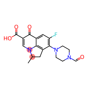 2-Methyl-7-fluoro-8-(4-formylpiperazin-1-yl)-1,2-dihydro-5-oxo-5H-2a-azaacenaphthylene-4-carboxylic acid