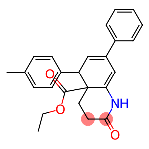 5-(4-Methylphenyl)-2-oxo-7-phenyl-1,2,3,4,4a,5-hexahydroquinoline-4a-carboxylic acid ethyl ester