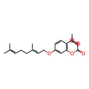 4-Methyl-7-[[(2E)-3,7-dimethyl-2,6-octadienyl]oxy]-2H-1-benzopyran-2-one