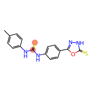 1-(4-Methylphenyl)-3-[4-[(5-thioxo-4,5-dihydro-1,3,4-oxadiazol)-2-yl]phenyl]thiourea