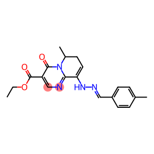 9-[2-(4-Methylbenzylidene)hydrazino]-6-methyl-6,7-dihydro-4-oxo-4H-pyrido[1,2-a]pyrimidine-3-carboxylic acid ethyl ester