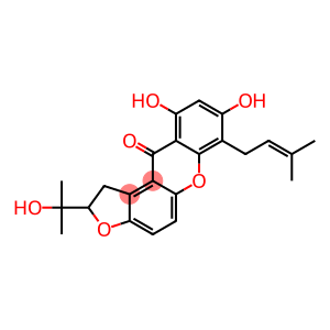 2-(1-Methyl-1-hydroxyethyl)-7-(3-methyl-2-butenyl)-8,10-dihydroxy-1,2-dihydro-11H-furo[3,2-a]xanthen-11-one