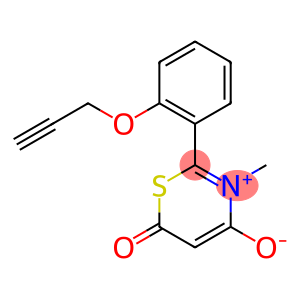 3-Methyl-6-oxo-2-[2-(2-propynyloxy)phenyl]-6H-1,3-thiazin-3-ium-4-olate