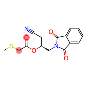 (Methylthio)acetic acid (S)-1-(cyanomethyl)-2-[(1,3-dihydro-1,3-dioxo-2H-isoindol)-2-yl]ethyl ester