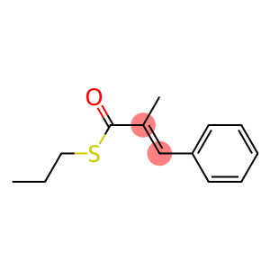 2-Methyl-3-phenylpropenethioic acid S-propyl ester