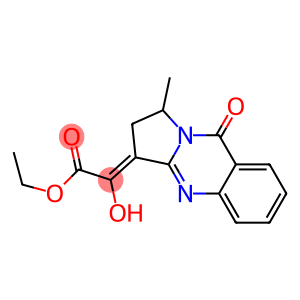 2-[(1-Methyl-1,2,3,9-tetrahydro-9-oxopyrrolo[2,1-b]quinazolin)-3-ylidene]-2-hydroxyacetic acid ethyl ester