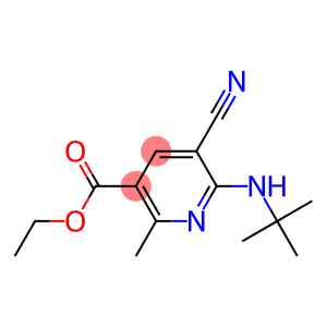 2-Methyl-5-cyano-6-tert-butylaminopyridine-3-carboxylic acid ethyl ester