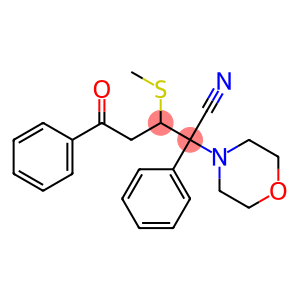 3-Methylthio-2,5-diphenyl-2-morpholino-5-oxovaleronitrile