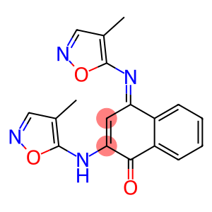 2-(4-Methyl-5-isoxazolylamino)-4-(4-methyl-5-isoxazolylimino)naphthalen-1(4H)-one