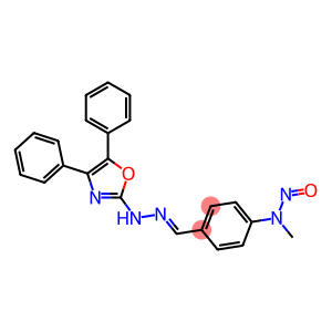 4-(Methylnitrosoamino)benzaldehyde (4,5-diphenyloxazol-2-yl)hydrazone