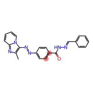 4-[(2-Methylimidazo[1,2-a]pyridin-3-yl)azo]-N'-(benzylidene)benzohydrazide