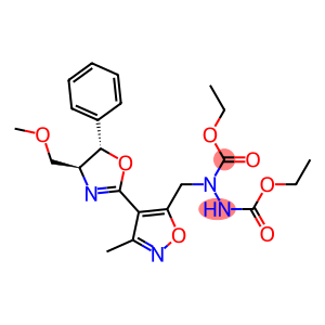 1-[[3-Methyl-4-[(4S,5S)-4-methoxymethyl-5-phenyl-2-oxazolin-2-yl]isoxazol-5-yl]methyl]-1,2-hydrazinedicarboxylic acid diethyl ester