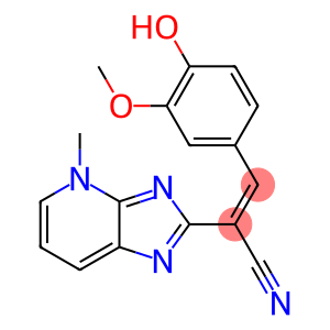 2-[4-Methyl-4H-imidazo[4,5-b]pyridin-2-yl]-3-(4-hydroxy-3-methoxyphenyl)propenenitrile