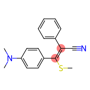 3-Methylthio-3-(4-dimethylaminophenyl)-2-phenylacrylonitrile